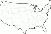 Amazing United States Map Template Blank