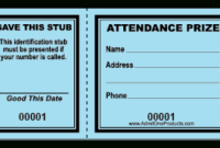 Awesome Blank Admission Ticket Template