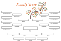 Awesome Blank Family Tree Template 3 Generations