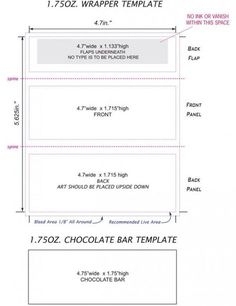 Awesome Free Blank Candy Bar Wrapper Template