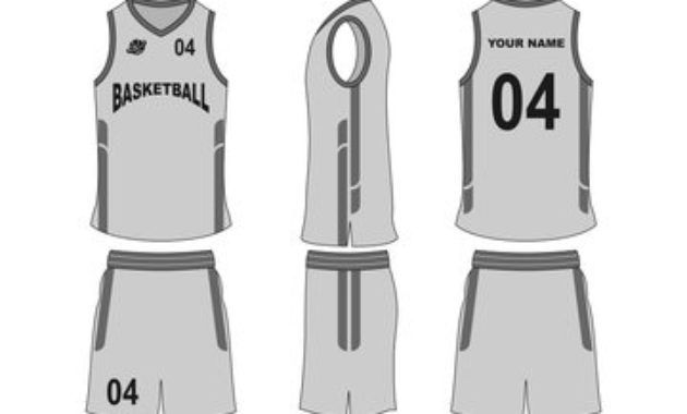 Best Blank Basketball Uniform Template