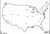 Best United States Map Template Blank