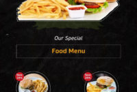Bi Fold Restaurant Special Food Menu Templates Document Report Pdf Ppt intended for Powerpoint Restaurant Menu Template