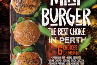 Burger Food Truck Or Restaurant Menu Flyer – Set Of 3 Templatestunagaga in Awesome Food Truck Menu Template