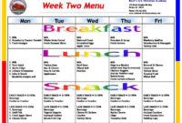 Cacfp Free Menu Examples – Yahoo Image Search Results | Daycare Menu intended for Amazing Daycare Menu Template