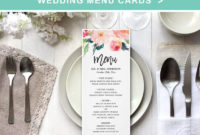 Create Your Own Wedding Menu Cards Online From Our Wide Selection Of within Design Your Own Menu Template