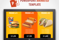 Description:digital Signage Powerpoint Animated Template Done For All regarding Fresh Restaurant Menu Powerpoint Template