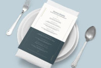 Elegant Baby Shower Menu Template - Word | Psd | Indesign | Apple Pages intended for Stunning Baby Shower Menu Template Free