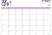 Fantastic Blank Calendar Template For Kids