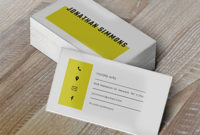 Fascinating Blank Business Card Template Psd