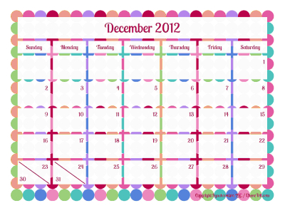 Fascinating Full Page Blank Calendar Template