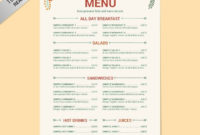 Food Menu Templates For Microsoft Word – Akali Throughout Free inside Amazing Free Restaurant Menu Templates For Microsoft Word