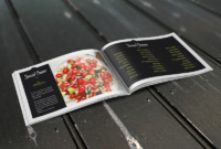 Food Restaurant Menu Brochure / Bi-Fold Template On Behance inside Bi Fold Menu Template