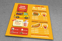 Food Truck Menu Flyer Templateowpictures On Dribbble for Awesome Food Truck Menu Template