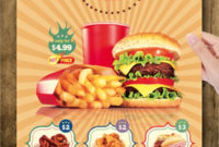 Free 21+ Menu Flyer Templates In Psd | Eps | Pdf with Fast Food Menu Design Templates