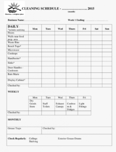 Free Blank Checklist Template Word