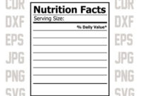 Free Blank Food Label Template