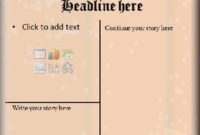 Free Blank Newspaper Template For Word