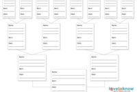 Free Fill In The Blank Family Tree Template