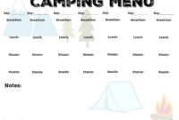 Free Printable Camping Trip Planning Kit | Mama Cheaps® within Camping Menu Planner Template