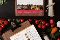 Free Psd : Simple Restaurant Food Menu Flyer Template On Behance for Editable Menu Templates Free