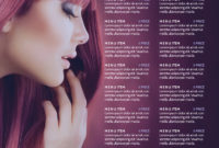 Hair Salon Menu Poster Template | Mycreativeshop in Spa Menu Template