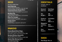 If Being On Trend With This Awesome Chalkboard Menu Template Is Wrong within Happy Hour Menu Template