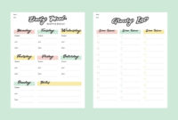 Meal Menu Planner And Shopping Grocery List With Checklist For Print inside Amazing Menu Planner With Grocery List Template