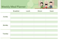 Menu Planning Template Word - Best Template Ideas with regard to Menu Schedule Template