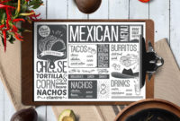 Mexican Menu Template – Barcelona Design Shop with Mexican Menu Template Free Download