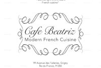 Modern French Menu Design Template In Psd Word Publisher inside Amazing French Cafe Menu Template