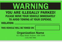 New Blank Parking Ticket Template