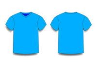 New Blank V Neck T Shirt Template