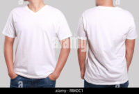 New Blank V Neck T Shirt Template