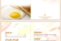 Pin On Menu Templates throughout Awesome Breakfast Menu Template Word