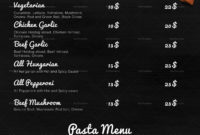 Pizza Menu Design Template In Psd, Word, Publisher, Illustrator, Indesign intended for Menu Template Indesign Free