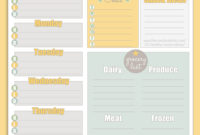 Printable Meal Planners | Template Business Psd, Excel, Word, Pdf throughout Menu Planning Template Word