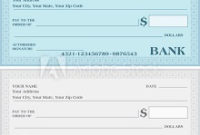 Professional Blank Check Templates For Microsoft Word