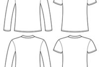 Professional Blank T Shirt Outline Template
