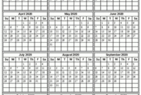 Professional Full Page Blank Calendar Template