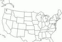 Professional United States Map Template Blank