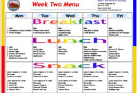 Related Image | Daycare Menu, Daycare Lunch Menu, Daycare Meals regarding Free School Lunch Menu Templates
