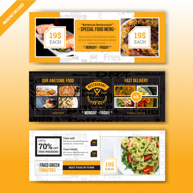 Restaurant Food Menu Web Banner Template | Food Menu, Restaurant intended for Awesome Free Website Menu Design Templates