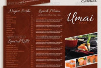 Restaurant Take-Out Menu Trifold Brochure | Take Out Menu, Menu for Take Out Menu Template
