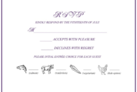 Rsvp 101: How To Rsvp To A Wedding Or Event (With Images) | Rsvp with New Wedding Rsvp Menu Choice Template