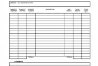 Simple Blank Checklist Template Word