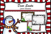Simple Blank Letter From Santa Template