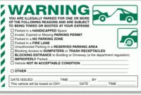 Simple Blank Parking Ticket Template