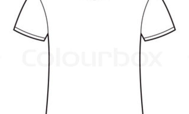 Simple Printable Blank Tshirt Template