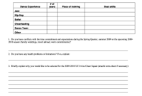 Stunning Blank Evaluation Form Template